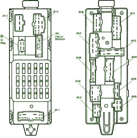 1990 Mazda Protege Fuse Box Diagram