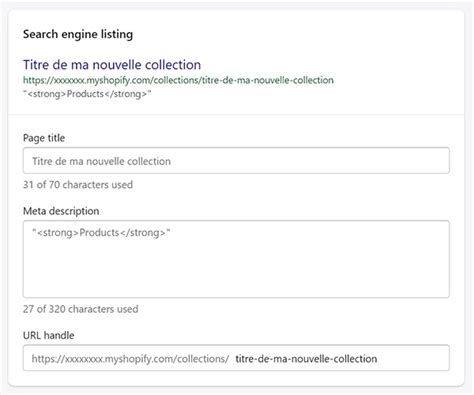 Shopify Comment créer une collection Agence web rou9e