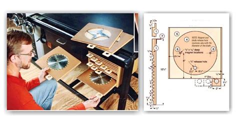 Table Saw Blade Organizer Plans • Woodarchivist