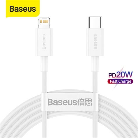 Baseus Cabo De Carregamento Rápido Tipo C Para Ip Pd Baseus 20w Desconto No Preço