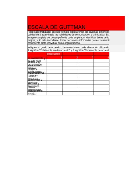 Escala De Guttman Pdf