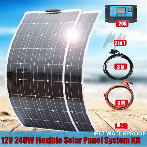 120w Panel Solar 240w 12v Mono Solar Cell Outdoor 360w Flexible Solar Panel Kit 600w 1200w For