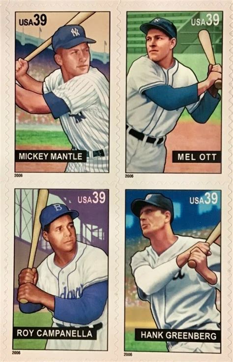 4080 83 Baseball Sluggers MNH 39 C Sheet Of 20 FV 7 80 In 2006