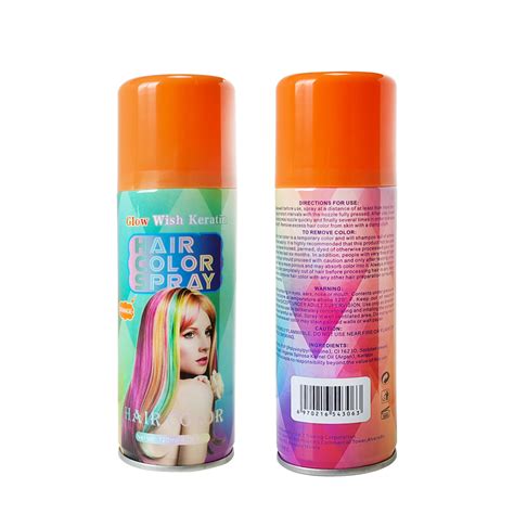 Glow Wish Keatin Hair Color Spray Washable Hair Color Spray 120ml Shopee Philippines