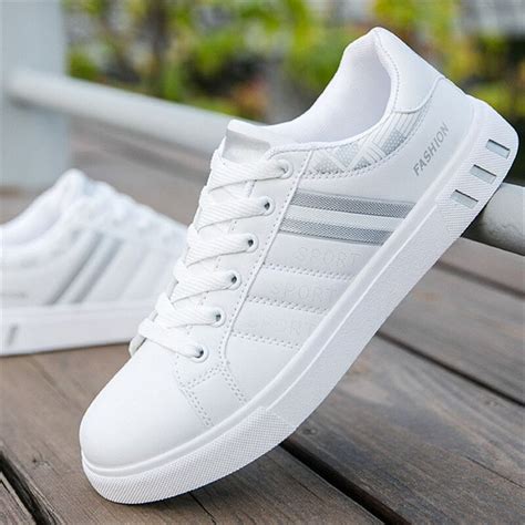 2020 Spring Summer Men Shoes Lace Up Pu Leather Men Sneakers Men Flats