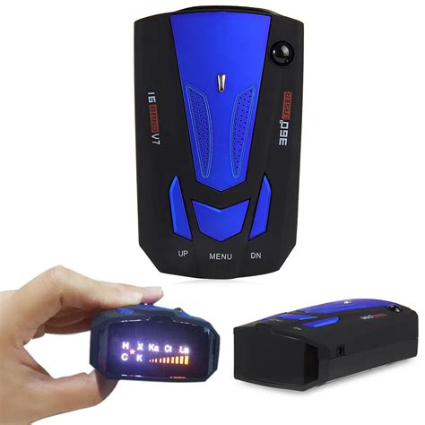 Car Radar Detector Auto 360 Degree Vehicle V7 Speed Voice Alert Warning