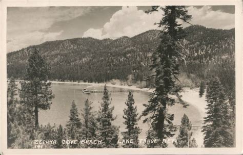 Zephyr Cove Beach Nevada Postcard