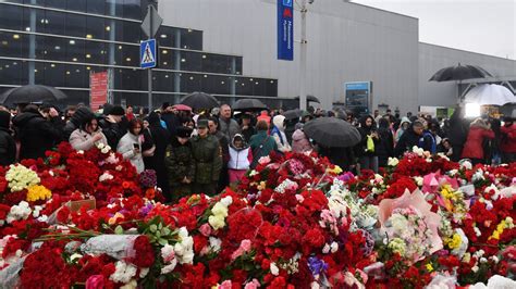 Russia Announces Day Of Mourning After Concert Hall Terror Attack