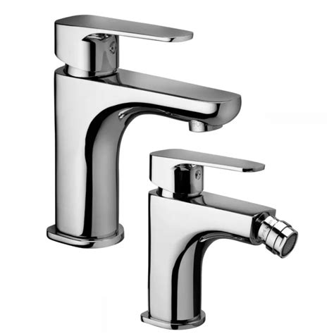 Set Miscelatore Lavabo E Bidet Senza Scarico Cromato Sly Di Paffoni