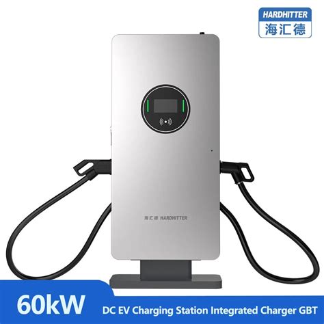 2024 Hardhitter Electric Car Gbt Ccs2 60kw Iec 62196 Dc Fast Ev Charger Commercial Floor Mounted