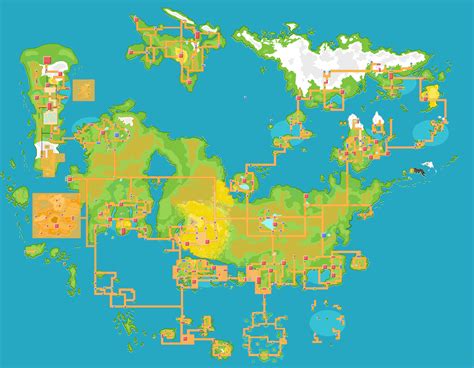 Pokemon World Map All Regions Including Alola - Fawnia Susanetta