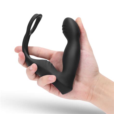 Vibrating Anal Vibrator With Cock Ring Remote Control Prostate Massager