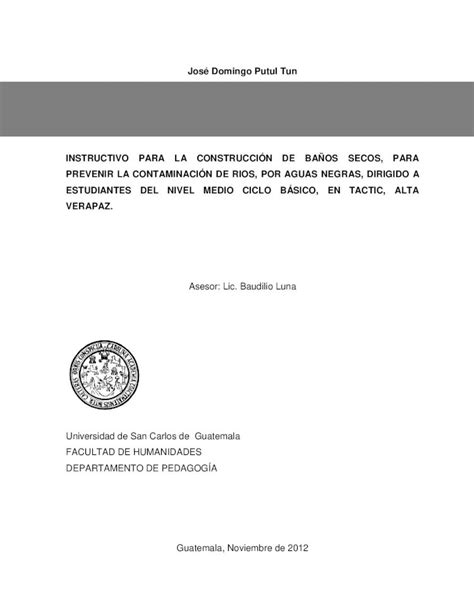 Pdf Jos Domingo Putul Tun Instructivo Para La Biblioteca Usac Edu