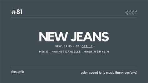 NewJeans 뉴진스 NewJeans Color Coded Lyrics Han Rom Eng YouTube