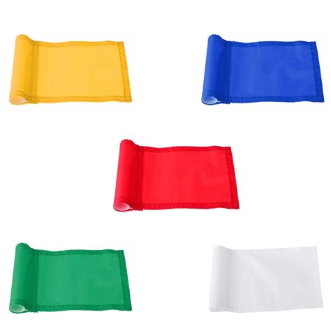 5 Pieces Nylon Mixed Color Putting Green Flags Golf Outdoor Indoor ...