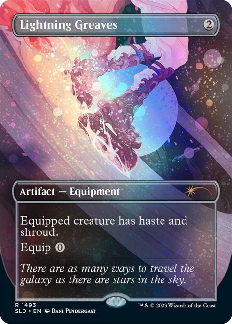 Lightning Greaves 1493 Galaxy Foil Secret Lair Drop Series