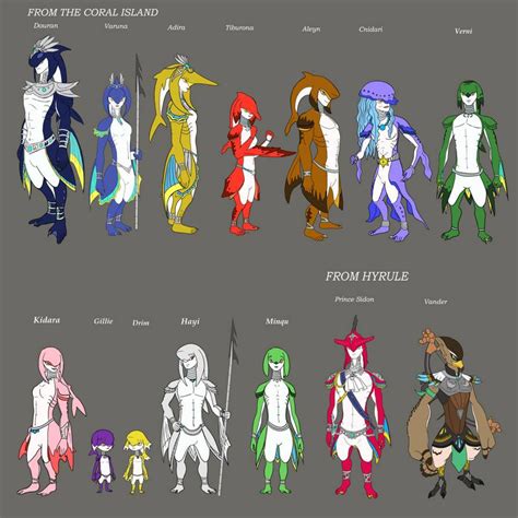 Official Zora Comic Ocs And Sidon By Dragonauroralight On Deviantart