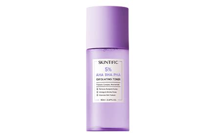 Skintific 5 AHA BHA PHA Exfoliating Toner 80ml Hermo Online Beauty