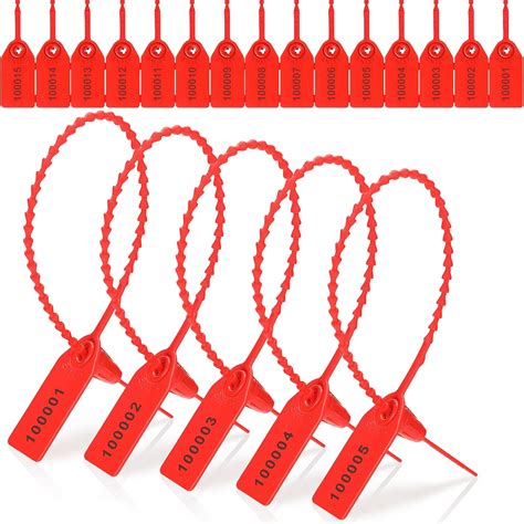 1000 Pcs Plastic Tamper Seals Plastic Seals Zip Ties For Fire