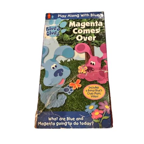 Blues Clues Magenta Comes Over Vhs Tested And Works