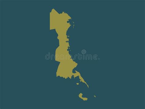 Eastern Samar Philippines Solid No Legend Stock Illustration