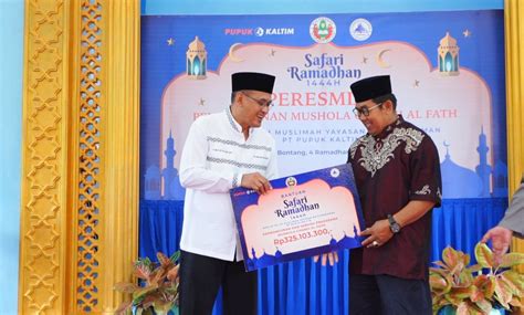 Berkah Ramadan Pupuk Kaltim Salurkan Bantuan Rp 1 050 Miliar Bagi