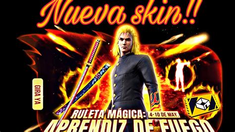 Nueva ruleta mágica FREE FIRE Aprendiz del FUEGO YouTube