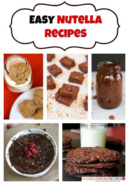 12 Easy Nutella Recipes FaveGlutenFreeRecipes