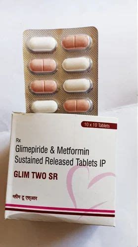 Glim Two Sr Glimepiride Metformin Sustained Released Ip Tablets Mg