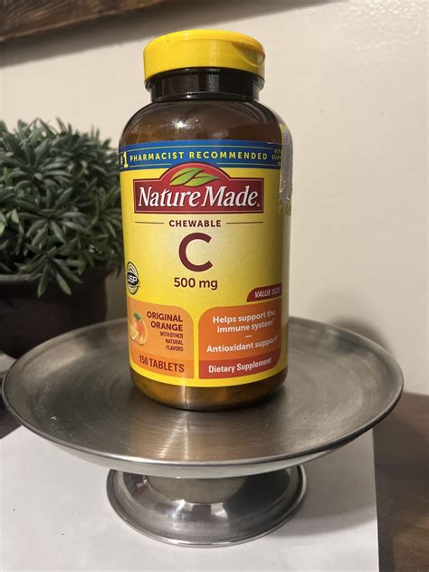 Nature Made Chewable Vitamin C 500mg Orange Flavor 150 Tablets Exp 8 25 31604025229 Ebay