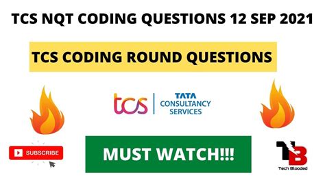 Tcs Nqt Coding Question Asked On Sep Tcs Nqt Programming