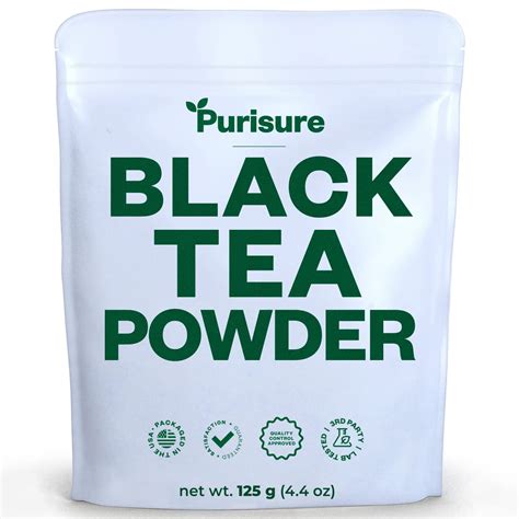 Black Tea Powder 125g Pure Formula Quick Dissolve For Hotcold Tea