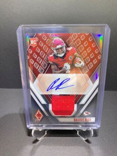 2023 Panini Phoenix Rashee Rice Silver Rookie Patch Auto RPA 299 KC