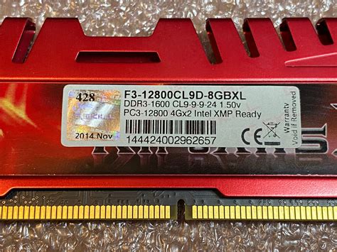 16gb 4x4gb Gskill Ripjawsx F3 12800cl9 4gbxl Ddr3 1600mhz Single