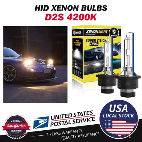 X D S K White Hid Xenon Headlight Light Bulbs Oem Replacement