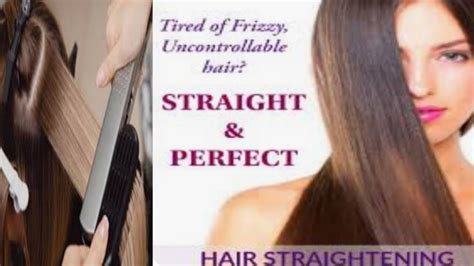 Hair Straightening Temporary At Parlor Step By Step Application