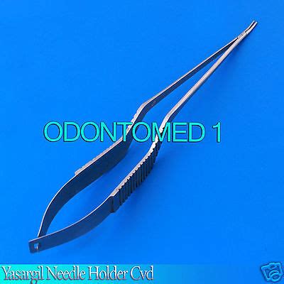 Yasargil Micro Bayonet Needle Holder Plain Curved Surgical