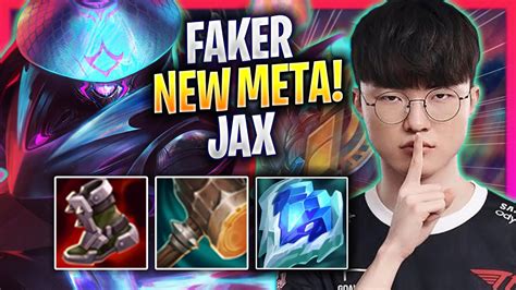 FAKER CRAZY NEW META JAX MID T1 Faker Plays Jax MID Vs Tristana