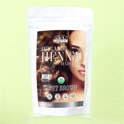 Organic Light Brown Henna Hair Dye Organic Light Brown Hair Dye The