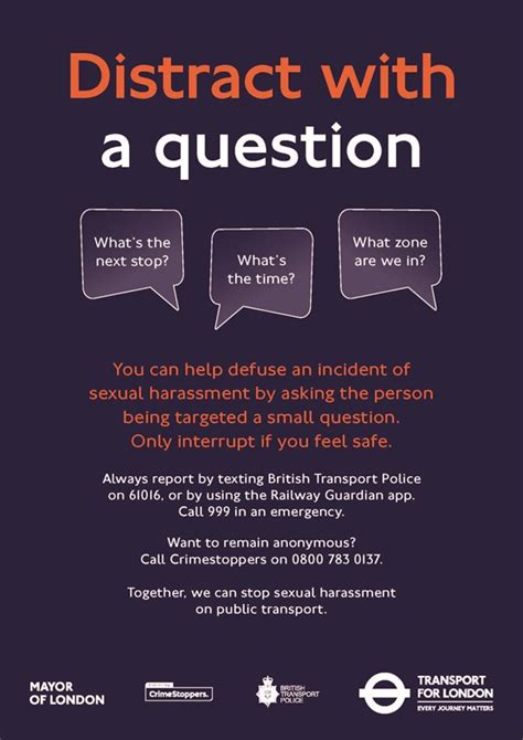 Campaign Encourages London Passengers To Act On Sexual Harassment Rail Uk