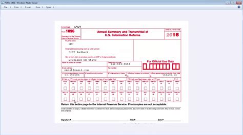 Free Fillable Form 1096 Printable Forms Free Online