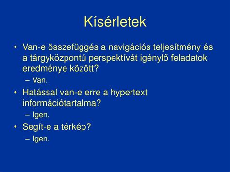 Ppt Navig Ci Hypertext Rendszerekben Powerpoint Presentation Free