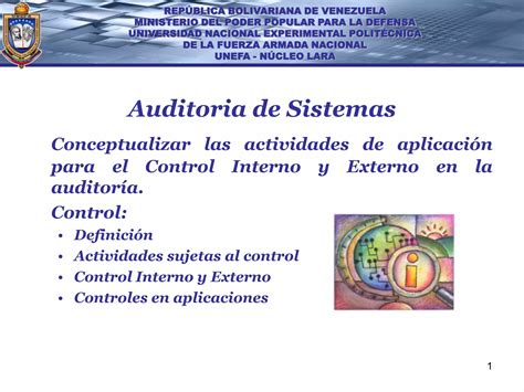 Control Interno En La Auditoría De Sistemas Ppt