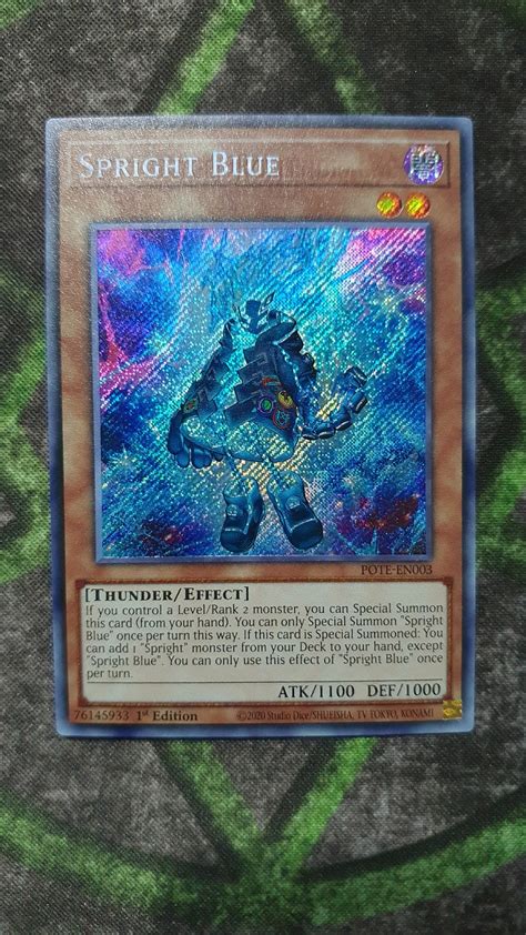 Spright Blue Secret Rare Common Handmade Proxysame Thickness Etsy