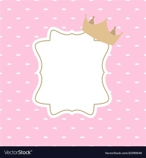 Princess crown background Royalty Free Vector Image