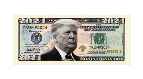 Donald Trump Re Election Presidential Novelty Dollar Money Bills