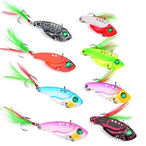 5 5cm 11g 1pc Fishing Bait High Quality Spoon Lures 8 Color Fishing