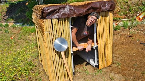 24 Hours In Diy Apocalypse Survival Shelters Overnight Survival