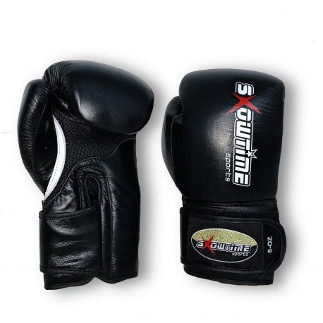 Boxhandschuhe Aus Echtem Leder In Schwarz SXOWTIME Sports