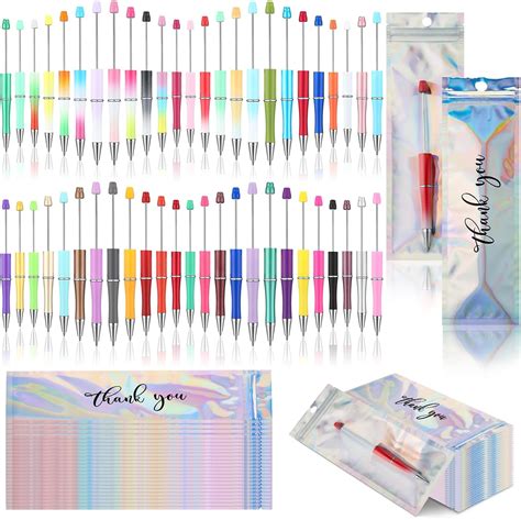 Amazon Jetec Pcs Diy Beadable Pens Kit Plastic Beadable